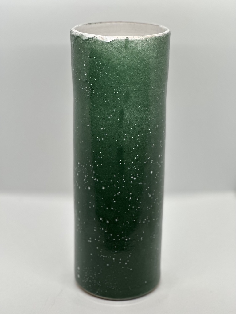 Stem Vase - Green Glaze