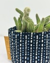 Morse Code Kitenge Planter