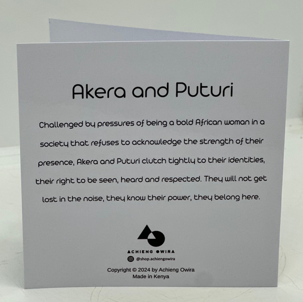 Akera & Puturi Card by Achieng Owira