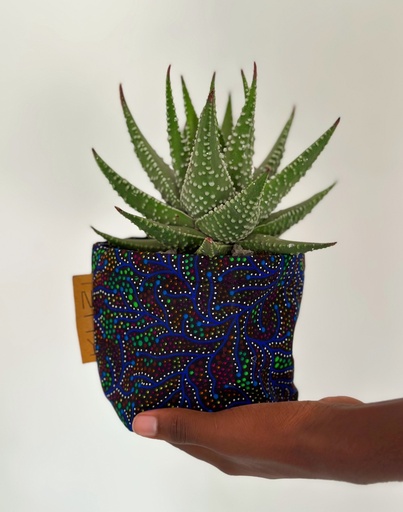 Electric Lights Kitenge Planter