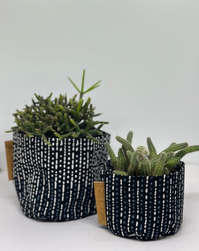 Morse Code Kitenge Planter